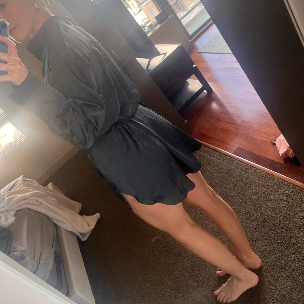 Black Silk Dress